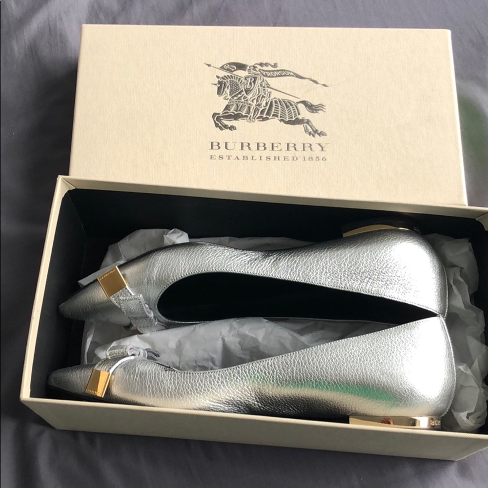 Burberry Silver 38 shoes
